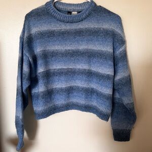 Divided Blue Gradient Sweater